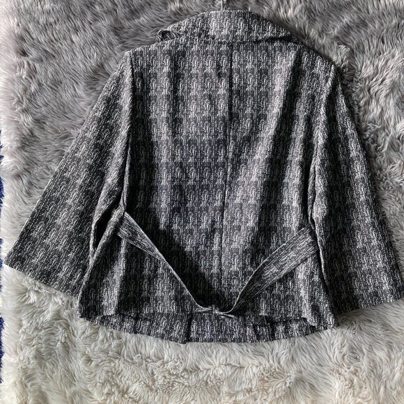 Azure Women's Cropped Single Breasted Jacket Size 16 - Picture 7 of 9